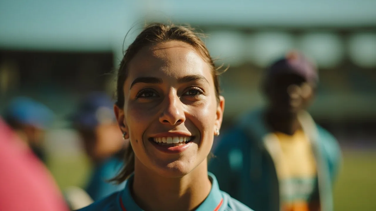 Close frame of a women's Hundred batter driving through the off side at Lord's evening, used to anchor the Match 23 captain-pick analysis