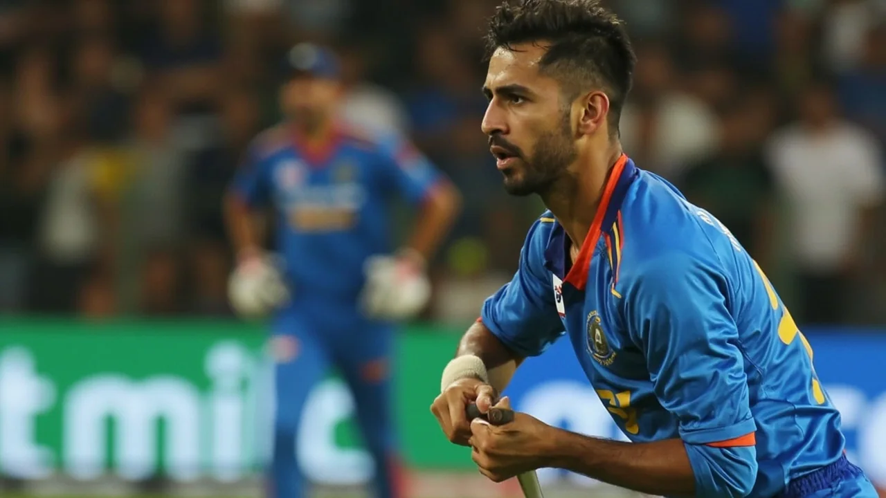 Indian teenager batting during the India vs Zimbabwe T20I at Harare on 23 July 2026